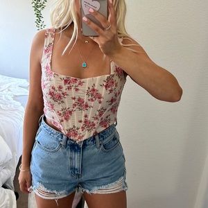 Floral Corset Top
